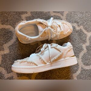 Michael Kors Rebel Frayed Demin sneakers.  Worn twice.